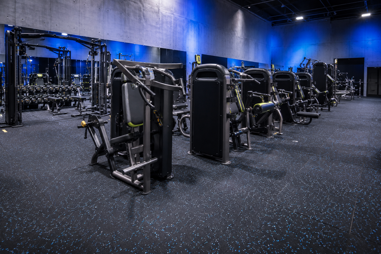Vista general del showroom Ultra Fitness